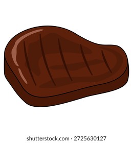 Ilustração de um bife grelhado