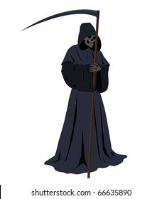  illustration of the grim reaper harbinger of doom