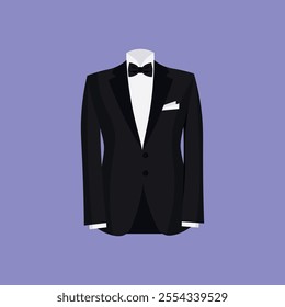 illustration of a groom suit