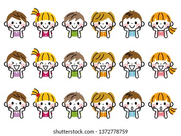 Illustration of a group of children.