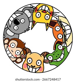 illustration of a group of friends