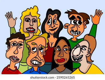 Illustration of a group of people