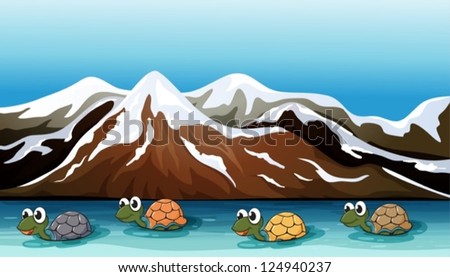 Similar – Snow-covered mountains