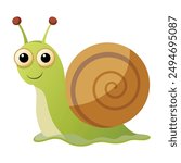 Illustration of Grove snail isolated
