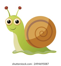 Illustration of Grove snail isolated