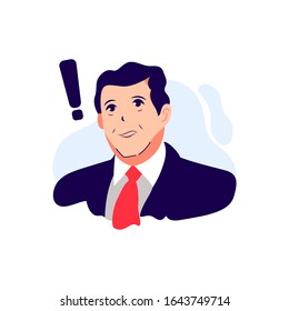 illustration of a grown man wearing a suit