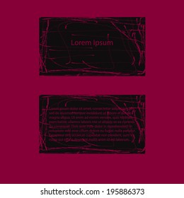Illustration of grunge card