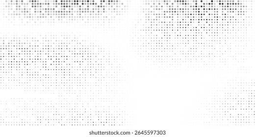 Illustration grunge dotted halftone gradient texture. Vanishing polka dot modern abstract simple