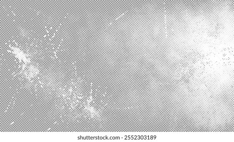 Illustration grunge Halftone Effect Abstract Vertical Patterns and Geometric Dots for Modern Monochrome Product Graphics