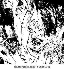 Illustration with grunge tree texture.