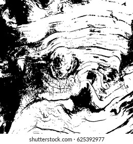 Illustration with grunge tree texture.