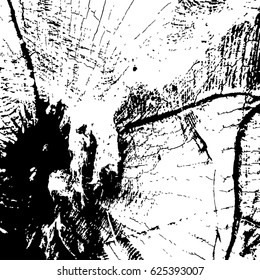 Illustration with grunge tree texture.