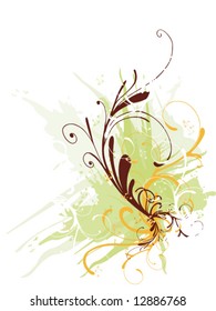 Illustration of a grungy background