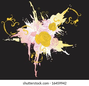 Illustration of a grungy background