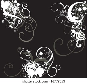 Illustration of a grungy background