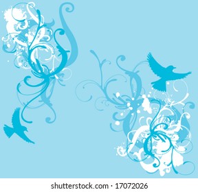 Illustration of a grungy background