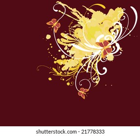 Illustration of a grungy background