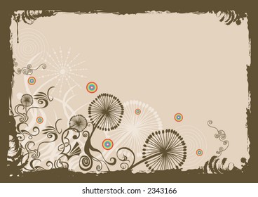 Illustration of a grungy background