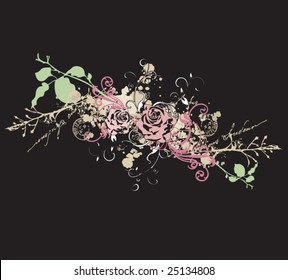 Illustration of a grungy background
