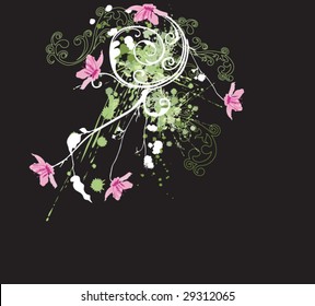 Illustration of a grungy background