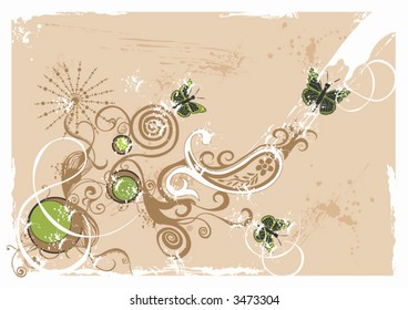 Illustration of a grungy background