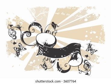 Illustration of a grungy background