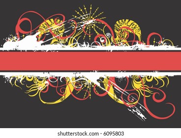 Illustration of a grungy background
