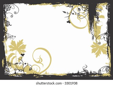 Illustration of a grungy border