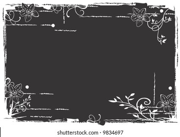 Illustration of a grungy border