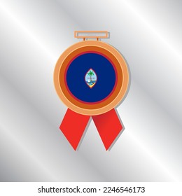 Illustration of Guam flag Template