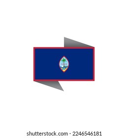 Illustration of Guam flag Template