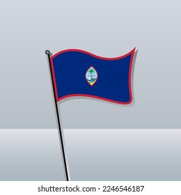 Illustration of Guam flag Template