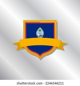 Illustration of Guam flag Template
