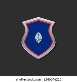 Illustration of Guam flag Template