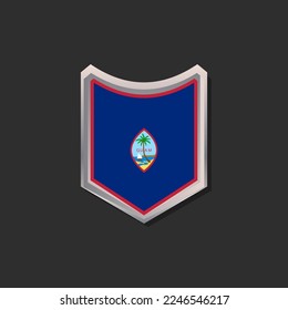 Illustration of Guam flag Template