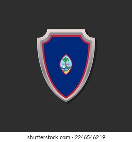 Illustration of Guam flag Template