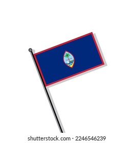 Illustration of Guam flag Template