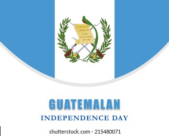 Illustration of Guatemalan Flag 
