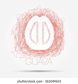 Illustration of guava