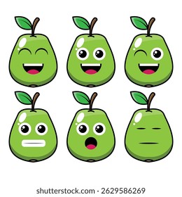 The Illustration of Guava Emoticon 