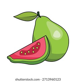 The Illustration of Guava Fruit