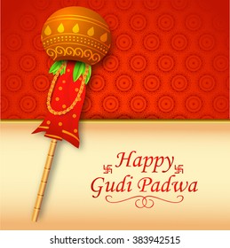 illustration of Gudi Padwa celebration of India.