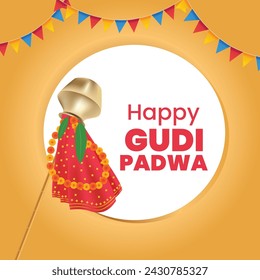 illustration of Gudi Padwa ( Lunar New Year ) celebration of India