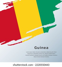 Ilustración de la plantilla de la bandera de Guinea