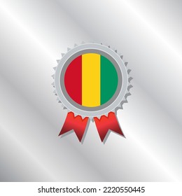 Illustration of Guinea flag Template