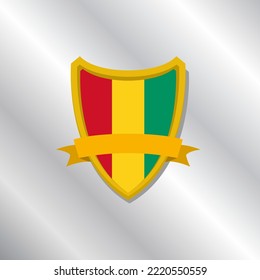 Ilustración de la plantilla de la bandera de Guinea