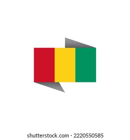 Ilustración de la plantilla de la bandera de Guinea