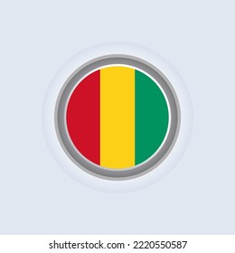 Illustration of Guinea flag Template