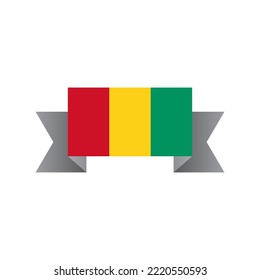 Ilustración de la plantilla de la bandera de Guinea
