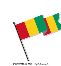 Illustration of Guinea flag Template